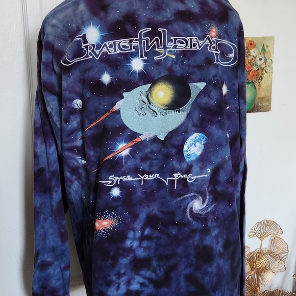Vintage Grateful Dead 1997  cotton pullover long sleeve celestial print RARE - Picture 7 of 11